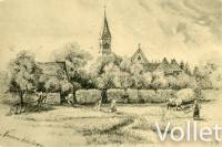 Dorfkirche von Westen ca. 1911